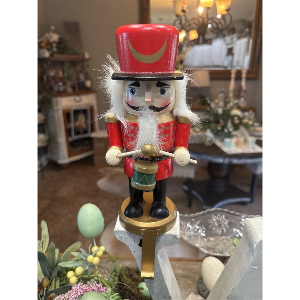 Vintage Nutcracker Stocking Holder